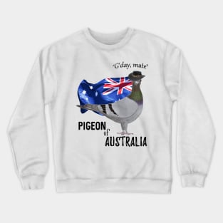 Pigeon of Australia Greeting Crewneck Sweatshirt